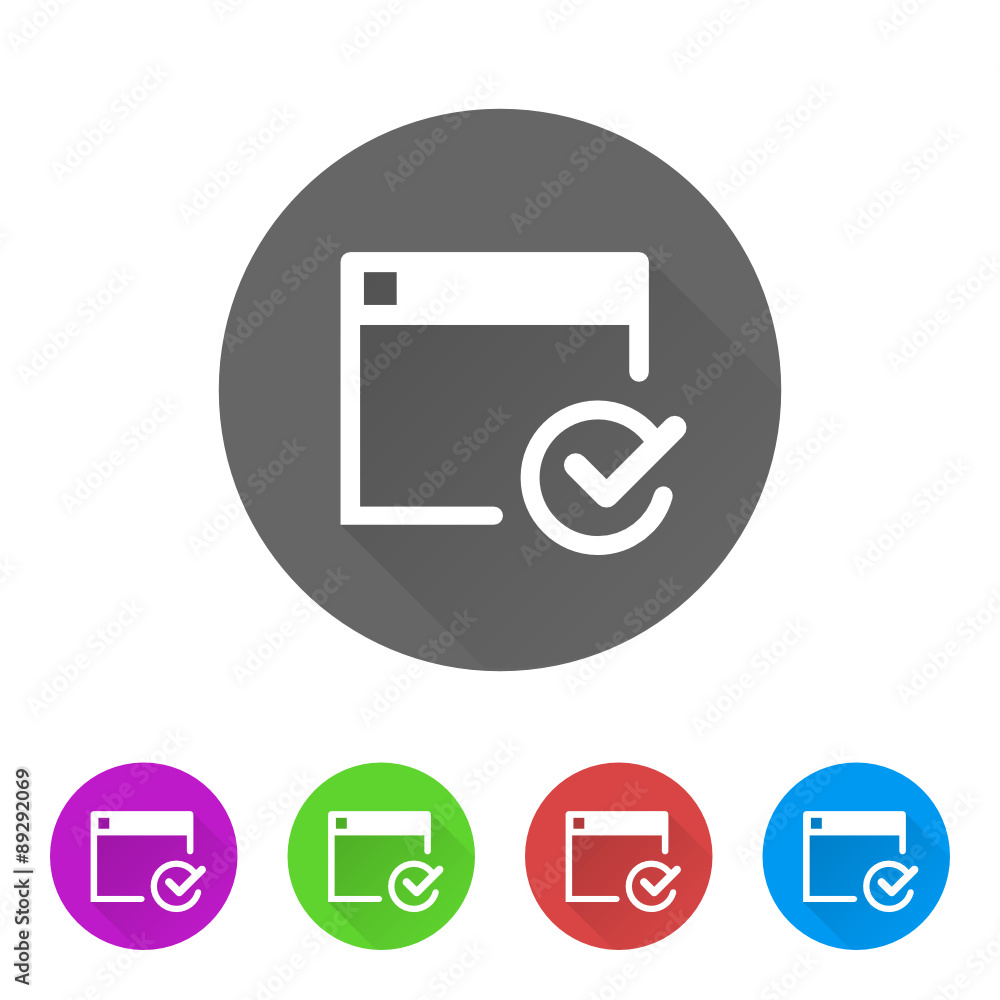 App Icon Long Shadow - 5 Colors App Icon Long Shadow - 5 Colors