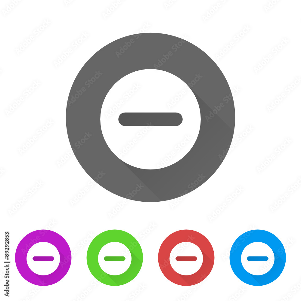 App Icon Long Shadow - 5 Colors