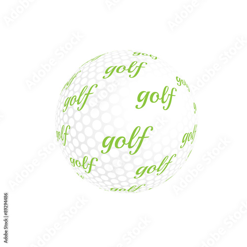 Golf ball vector