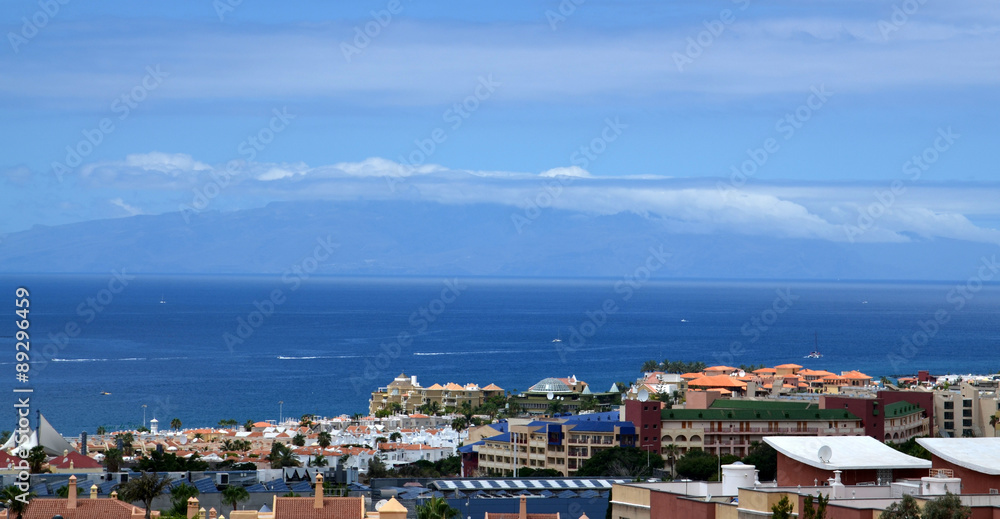 View of  La Gomera island, Tenerife,Canary Islands.