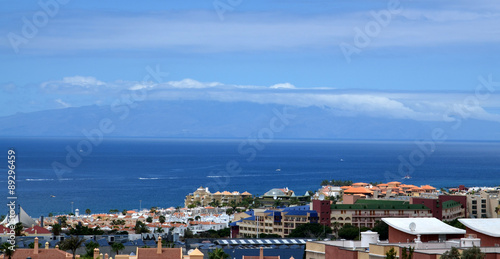 View of La Gomera island, Tenerife,Canary Islands.