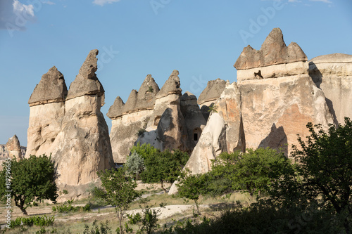 Rock formations in Goreme National Park. Cappadocia,  Turkey