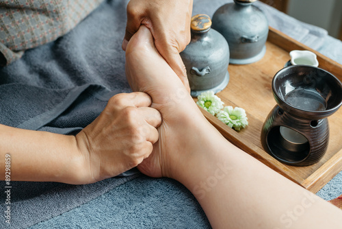 Foto Thai foot  and leg massage series