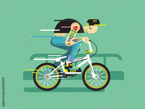 Active bicyclist