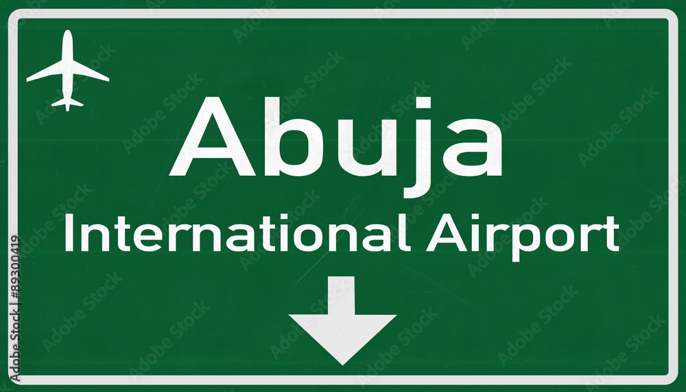 Abuja Nigeria Airport Highway Sign