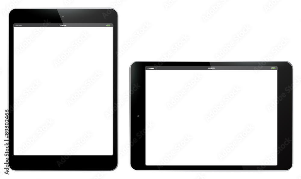 Tablet PC Vertical and Horizontal Vector Illustration. Tablet PC Vertical and Horizontal Vector Illustration.