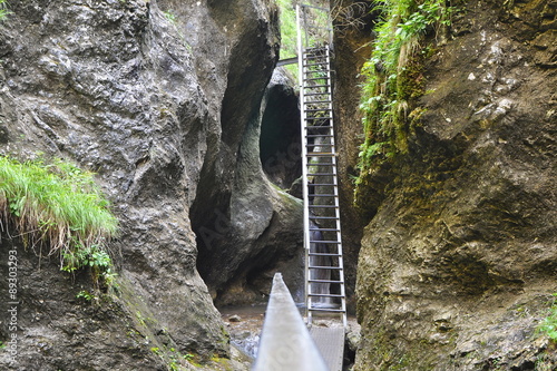 Janosikove diery valley in Mala Fatra mountain range in Slovakia photo