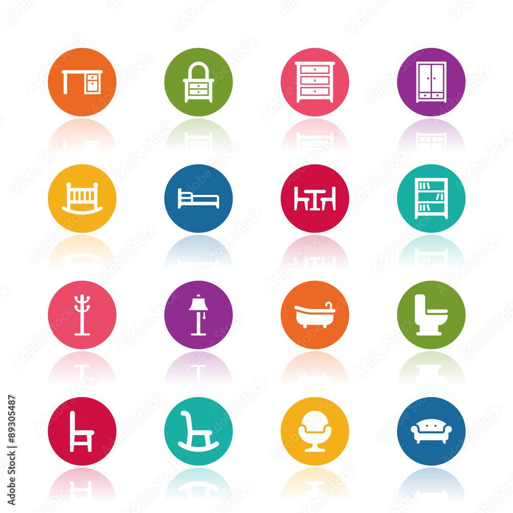 Furniture icons Furniture icons