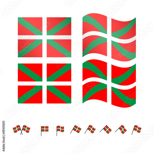 Basque Country Flags EPS 10