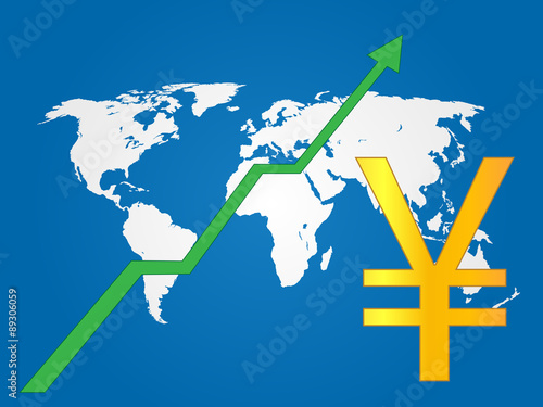 Global Economy Growth Yen EPS 10