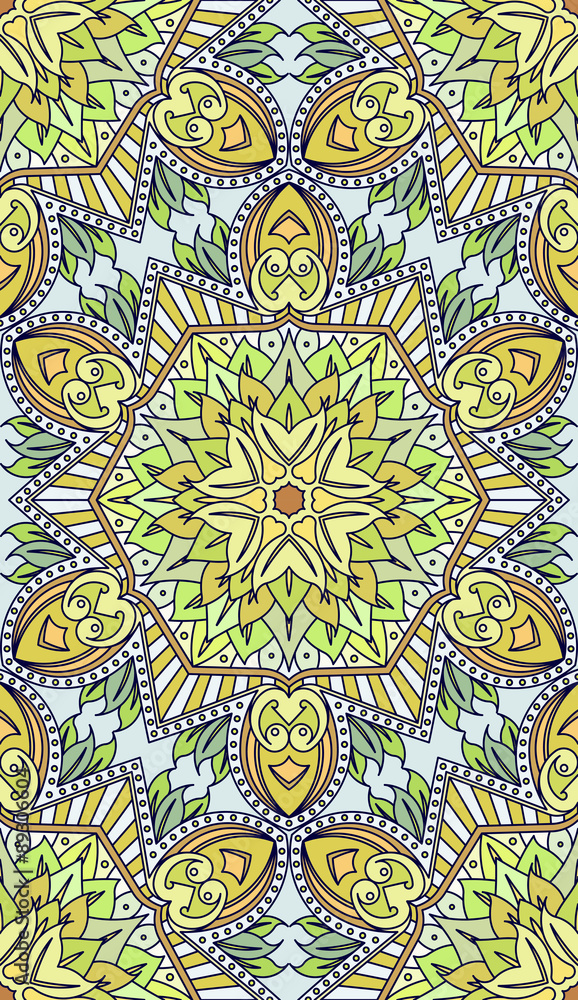 Seamless abstract tribal pattern. Hand drawn ethnic texture, vec