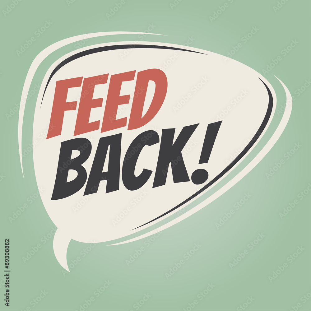 feedback retro speech bubble feedback retro speech bubble