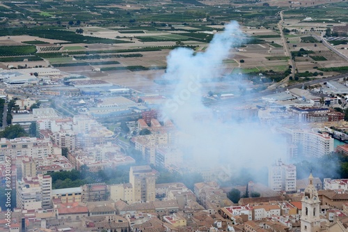 Fiestas en Játiva, España.