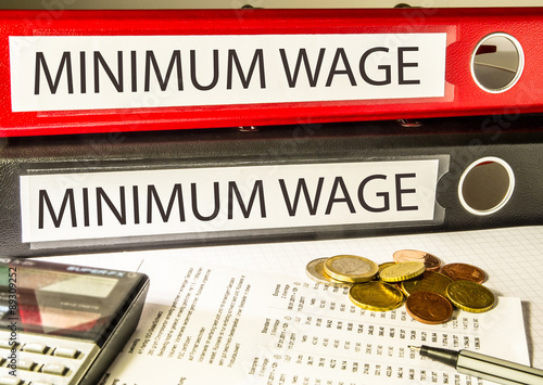 Принти на полотні Minimum Wage (employer, employee)