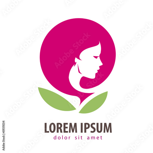 cosmetic, beauty vector logo design template. makeup or spa