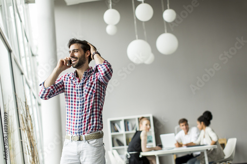 Young man in the office