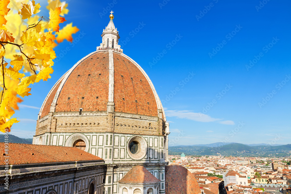 Fototapeta premium cathedral church Santa Maria del Fiore, Florence, Italy