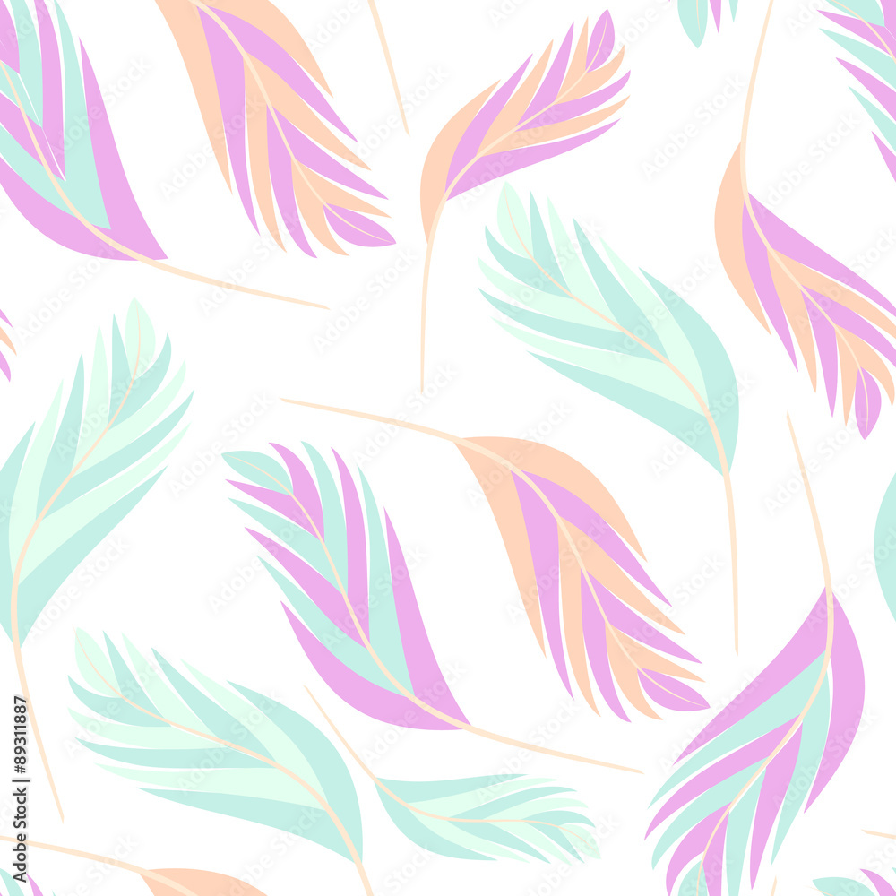 feathers pattern seamless
