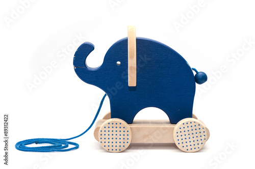 Old toy of wooden elephant