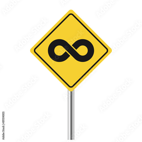 inifinity road sign
