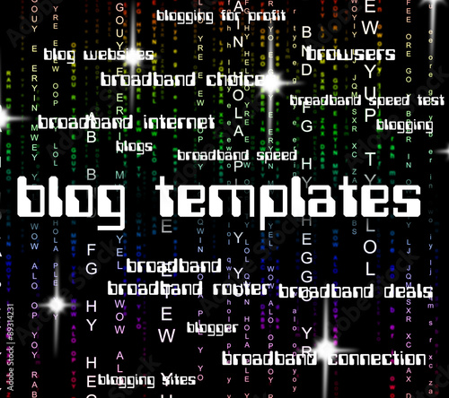 Blog Templates Represents Stencils Pattern And Website