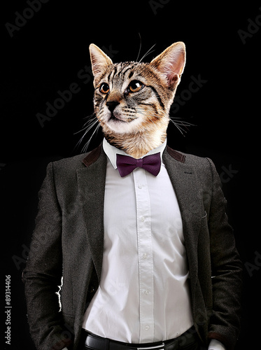 Portrait Of Man With Animal...