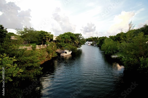 Canal view  Miami Florida