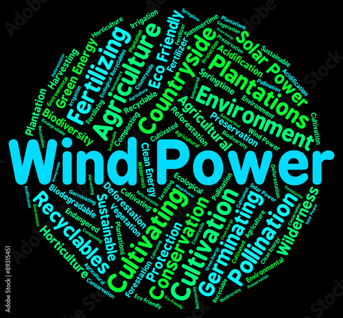 Wind Power Means Renewable Resource And Generate