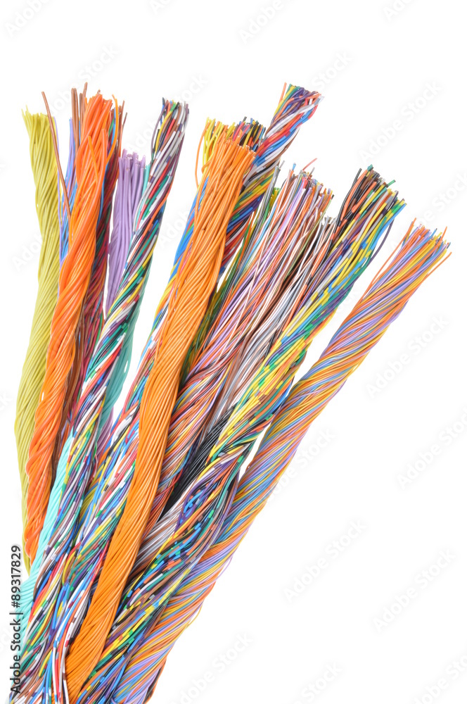 Network computer cables, abstract transmission in telecommunications systems