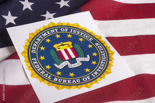 Department of justice with US flag