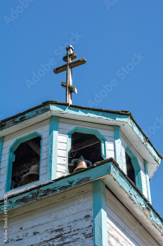 Russian Cross on Old church stepple
