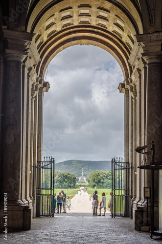 Fotografie View over interior of Palazzo Reale in Caserta on June 1, 2014