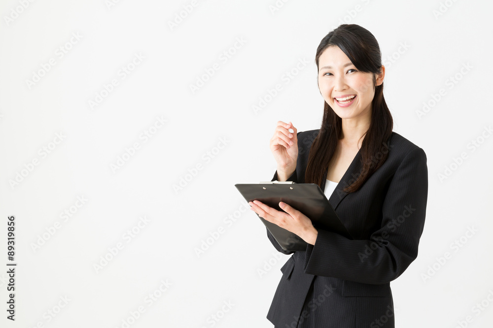 asian businesswoman on white background asian businesswoman on white background