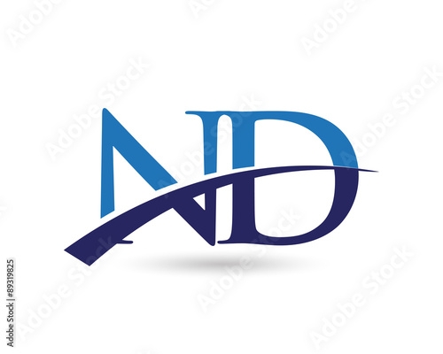ND Logo Letter Swoosh