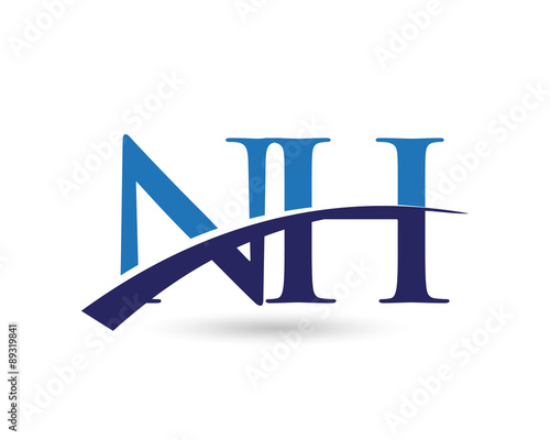 NH Logo Letter Swoosh