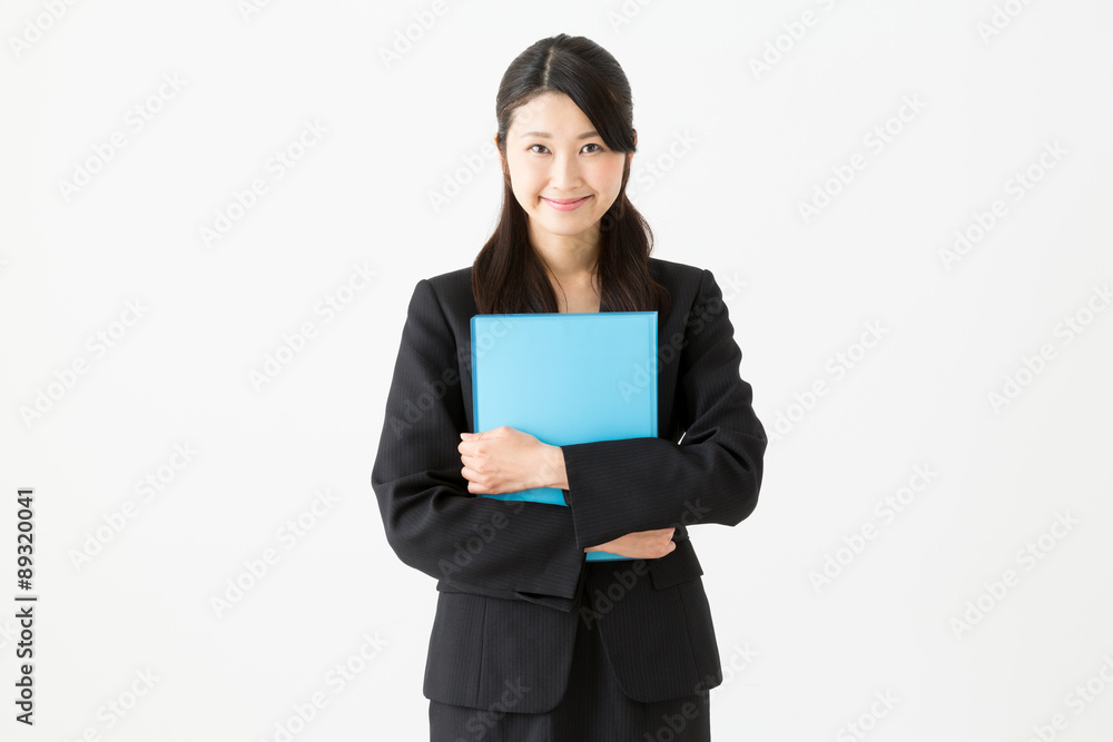 asian businesswoman on white background asian businesswoman on white background