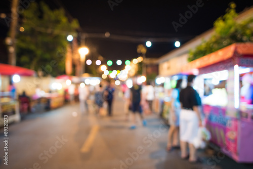 bokeh from night market