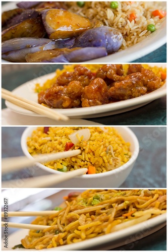 Chinese Food Collage photo