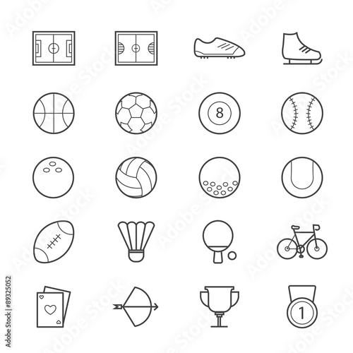 Sport Icons Line
