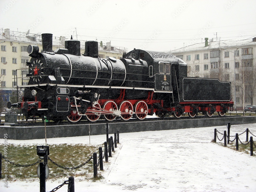 Naklejka premium steam locomotiv