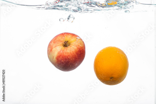 Fruit in water