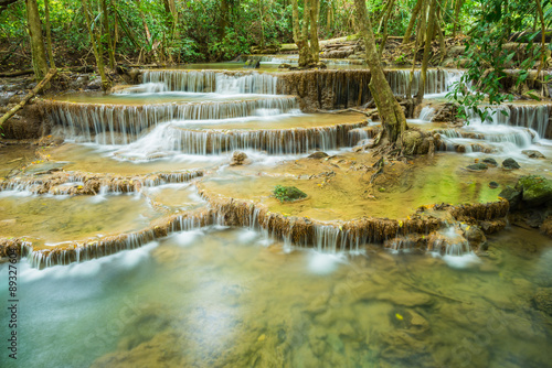 Huai Mae Khamin waterfall in Kanchanaburi province, Thailand
