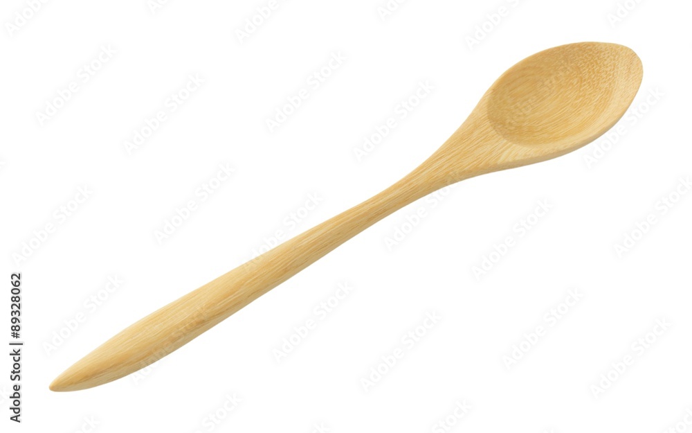 Wooden Spoon Isolated on A White Background Wooden Spoon Isolated on A White Background