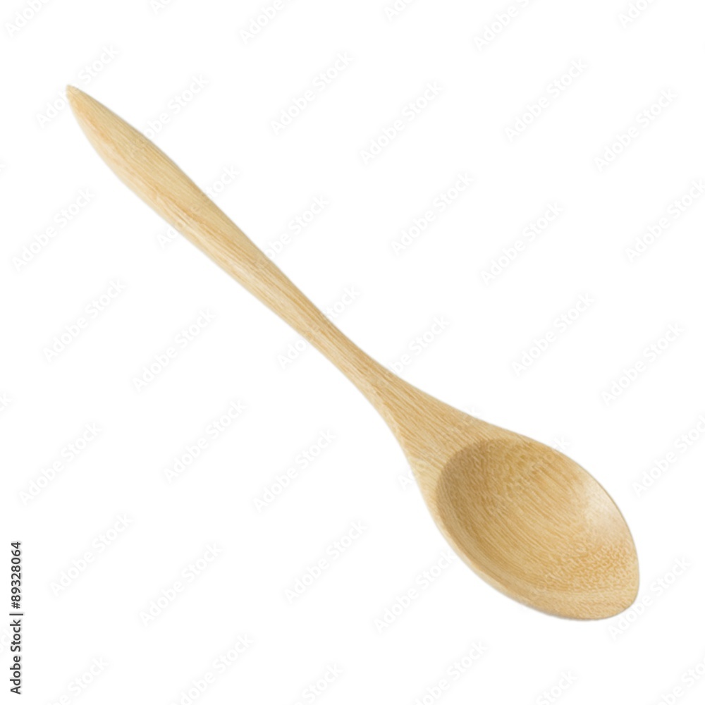 Wooden Spoon Isolated on A White Background Wooden Spoon Isolated on A White Background