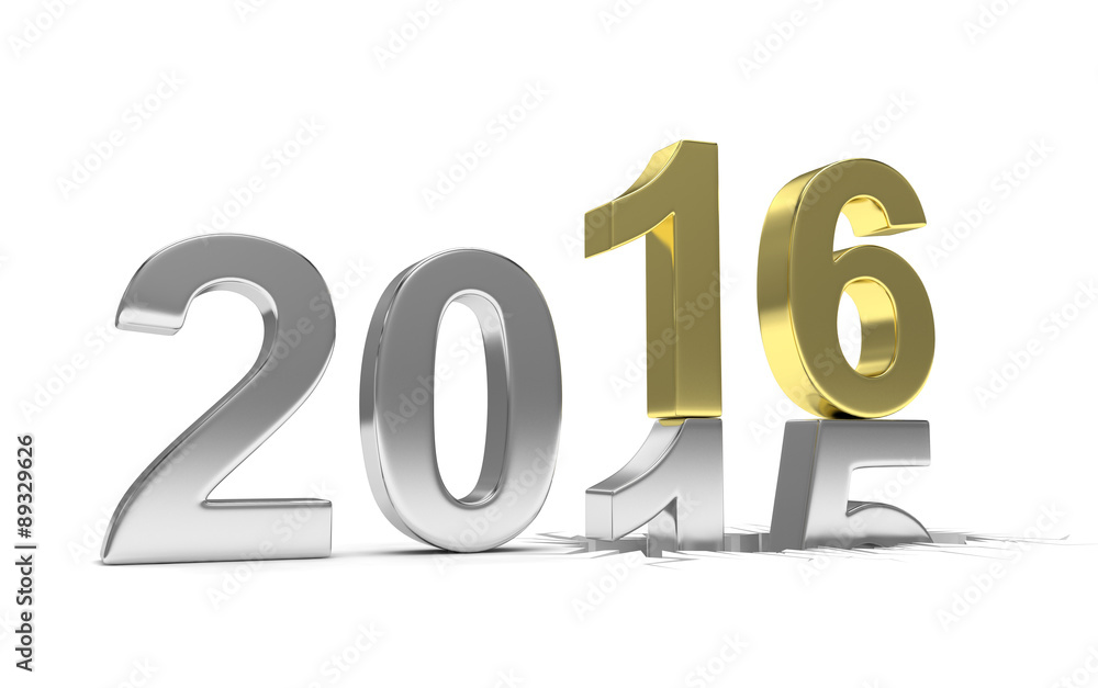 2015-2016 change new year 2016 isolated 2015-2016 change new year 2016 isolated