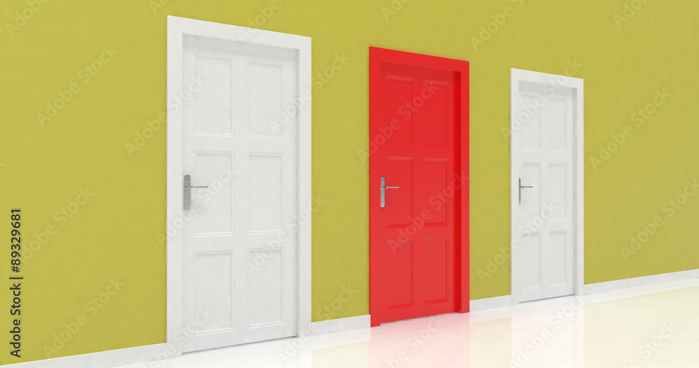 3d door render vote concept 3d door render vote concept