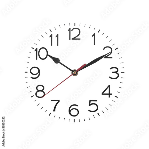 clock isolated on white