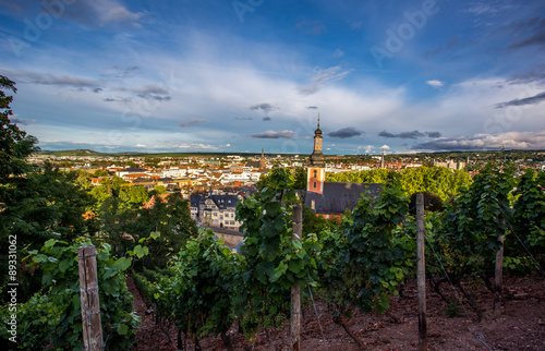 Blick auf Bad Kreuznach von der Kauzenburg aus photo