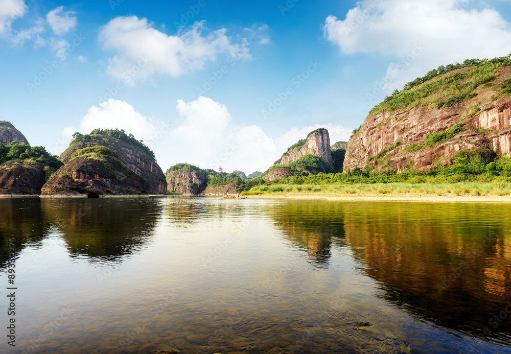 Fototapeta premium mountain and blue sky