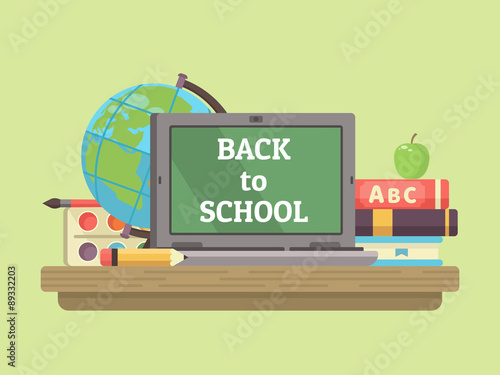 Vector illustration Back to school